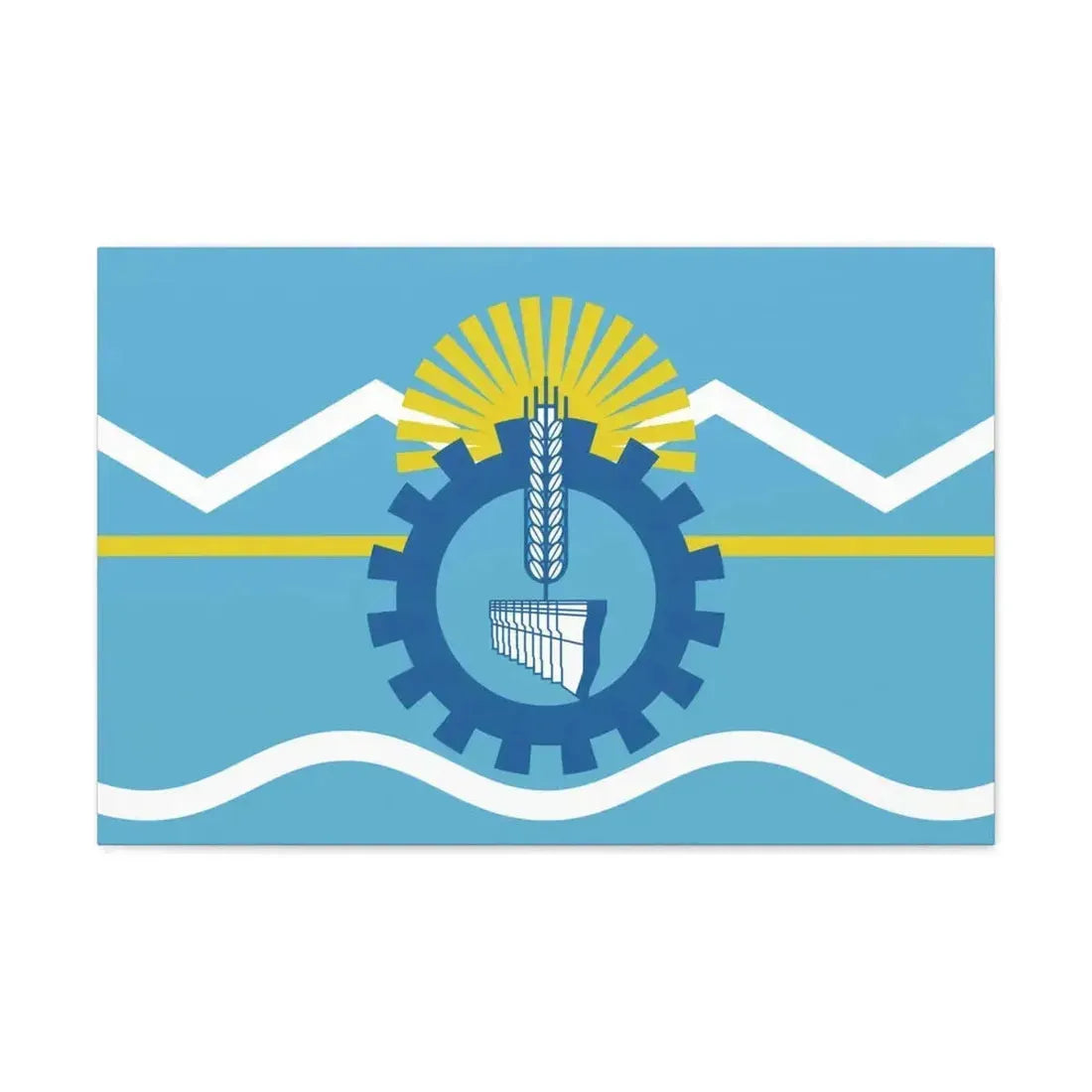 Flag of Chubut Province Argentina - Canvas Wall Art - The Sticker Space