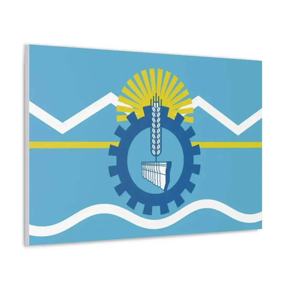 Flag of Chubut Province Argentina - Canvas Wall Art - The Sticker Space