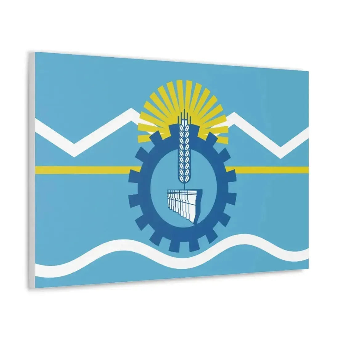 Flag of Chubut Province Argentina - Canvas Wall Art - The Sticker Space