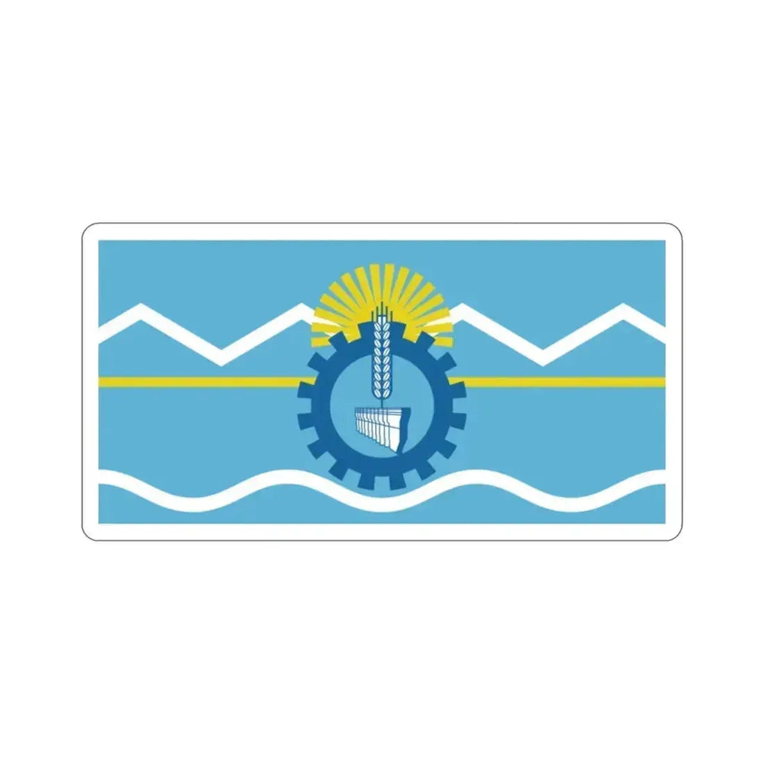 Flag of Chubut Province Argentina STICKER Vinyl Die-Cut Decal 2 Inch - The Sticker Space