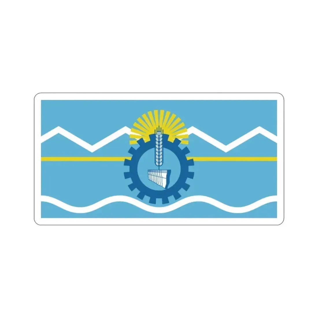 Flag of Chubut Province Argentina STICKER Vinyl Die-Cut Decal - The Sticker Space