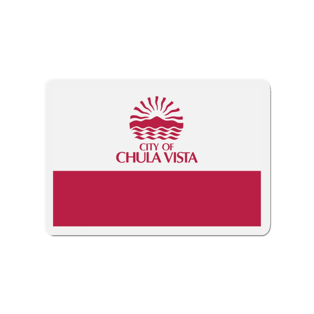 Flag of Chula Vista California - Die-Cut Magnet-3" x 3"-The Sticker Space