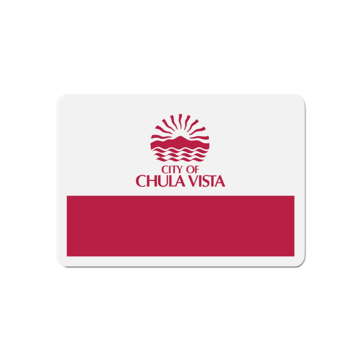 Flag of Chula Vista California - Die-Cut Magnet-6 × 6"-The Sticker Space