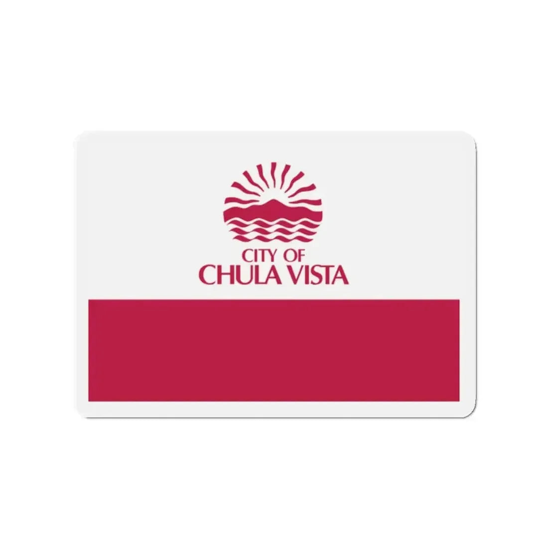 Flag of Chula Vista California - Refrigerator Magnet 2 Inch - The Sticker Space
