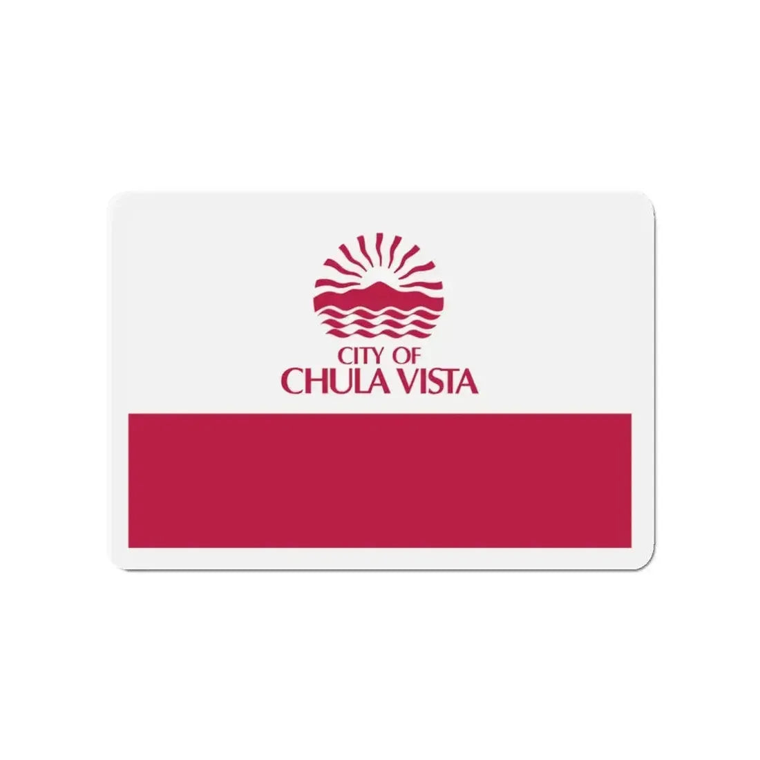 Flag of Chula Vista California - Refrigerator Magnet 3 Inch - The Sticker Space