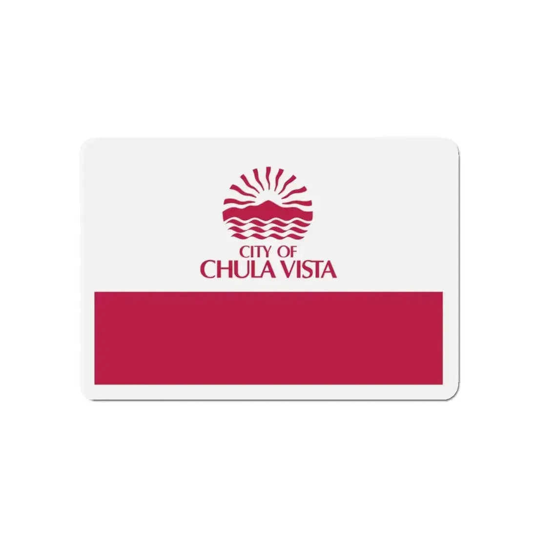 Flag of Chula Vista California - Refrigerator Magnet 4 Inch - The Sticker Space
