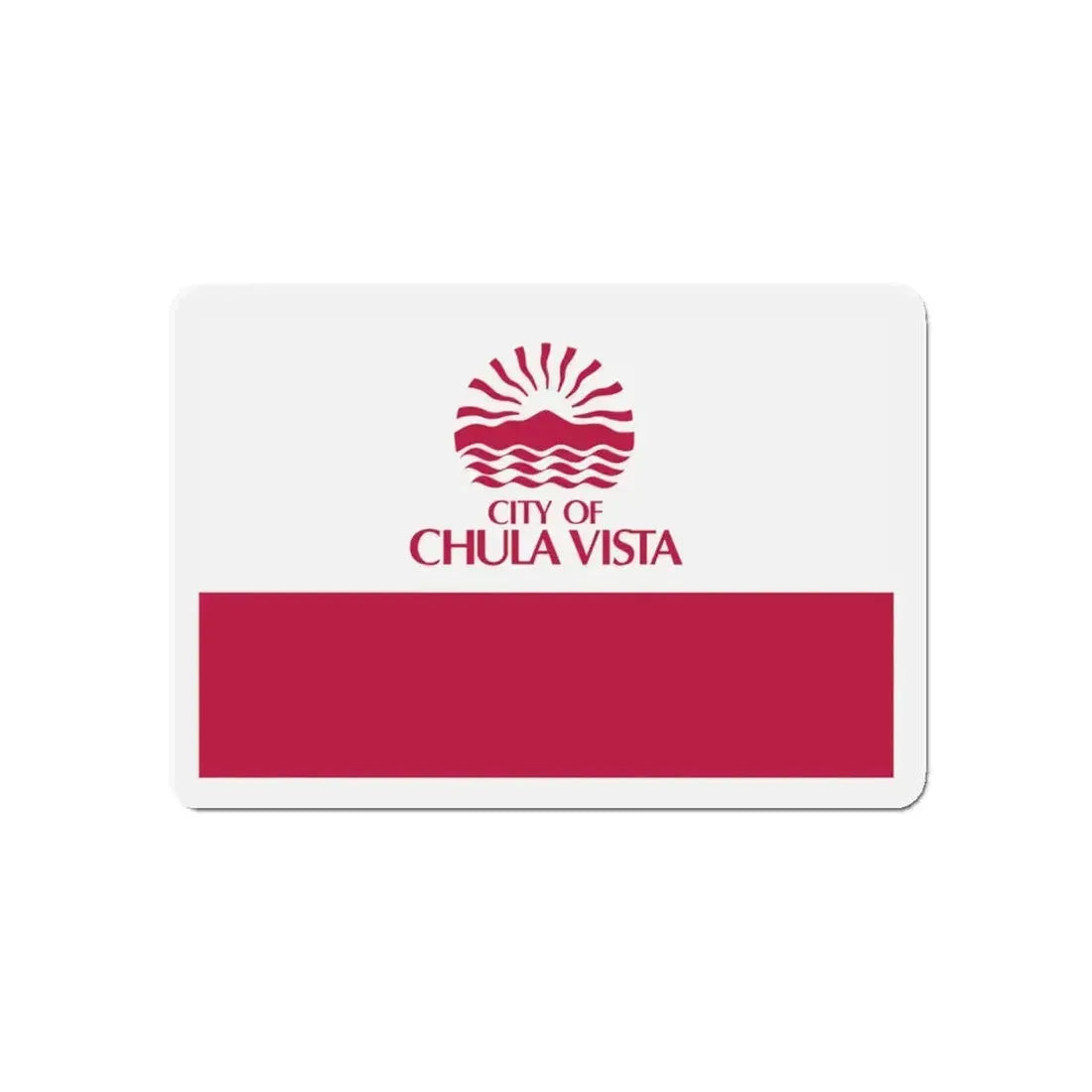 Flag of Chula Vista California - Refrigerator Magnet 5 Inch - The Sticker Space