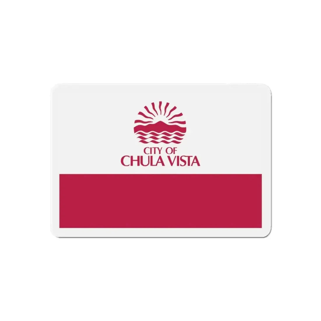 Flag of Chula Vista California - Refrigerator Magnet 6 Inch - The Sticker Space