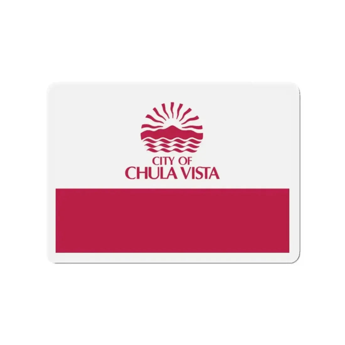 Flag of Chula Vista California - Refrigerator Magnet - The Sticker Space