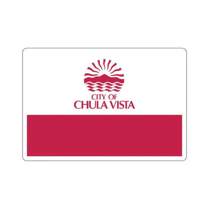 Flag of Chula Vista, California - STICKER Vinyl Kiss-Cut Decal 2 Inch White - The Sticker Space