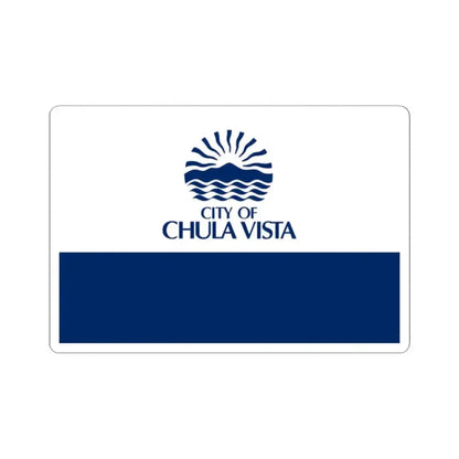 Flag of Chula Vista California (United States) STICKER Vinyl Kiss-Cut Decal 2 Inch White - The Sticker Space