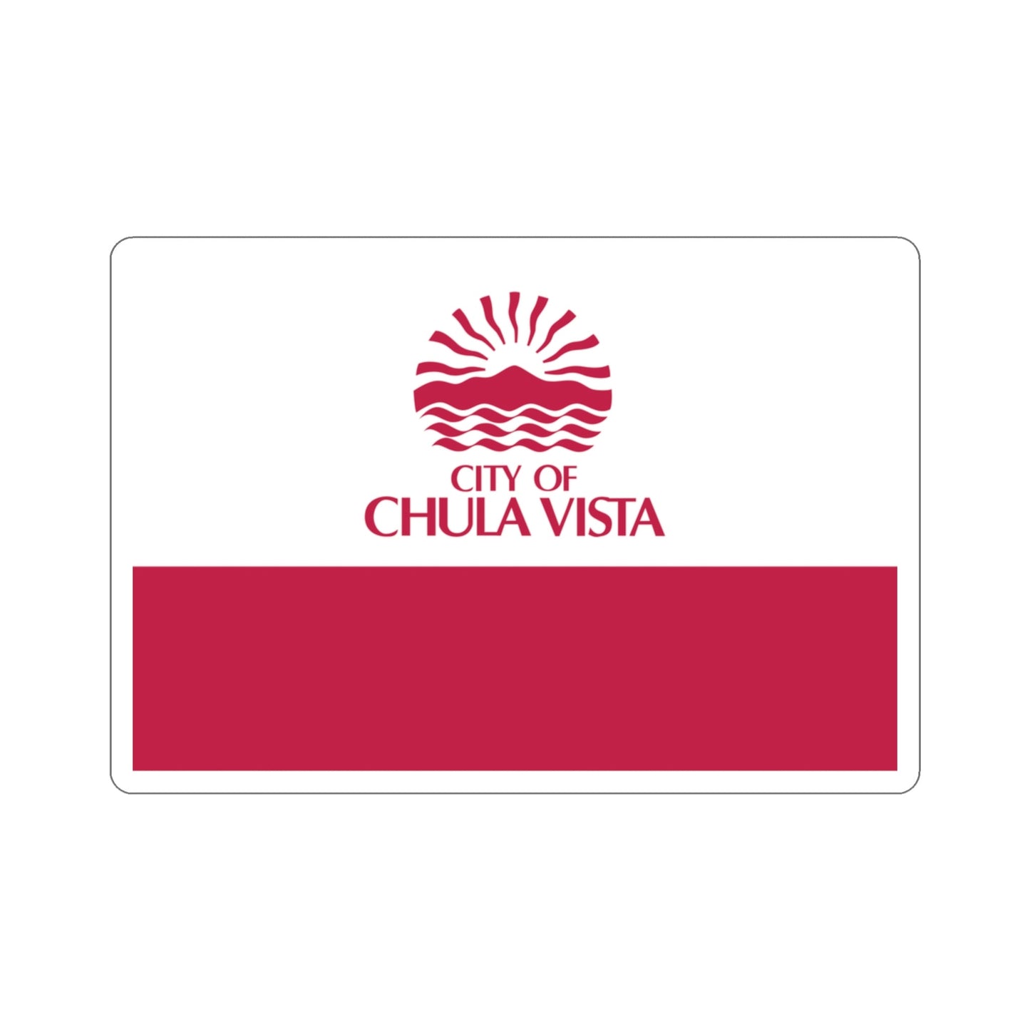 Flag of Chula Vista California USA STICKER Vinyl Die-Cut Decal-3 Inch-The Sticker Space