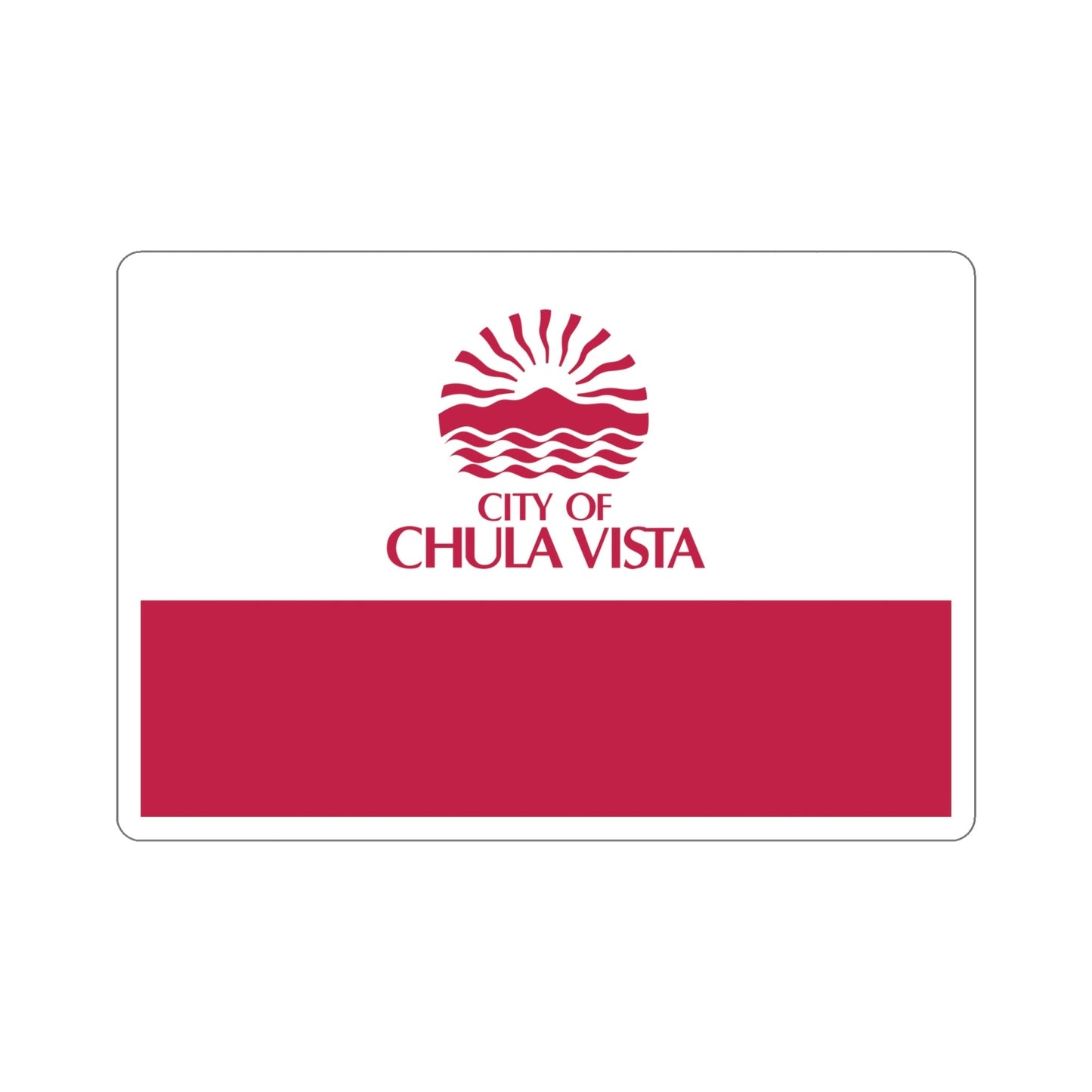 Flag of Chula Vista California USA STICKER Vinyl Die-Cut Decal-6 Inch-The Sticker Space