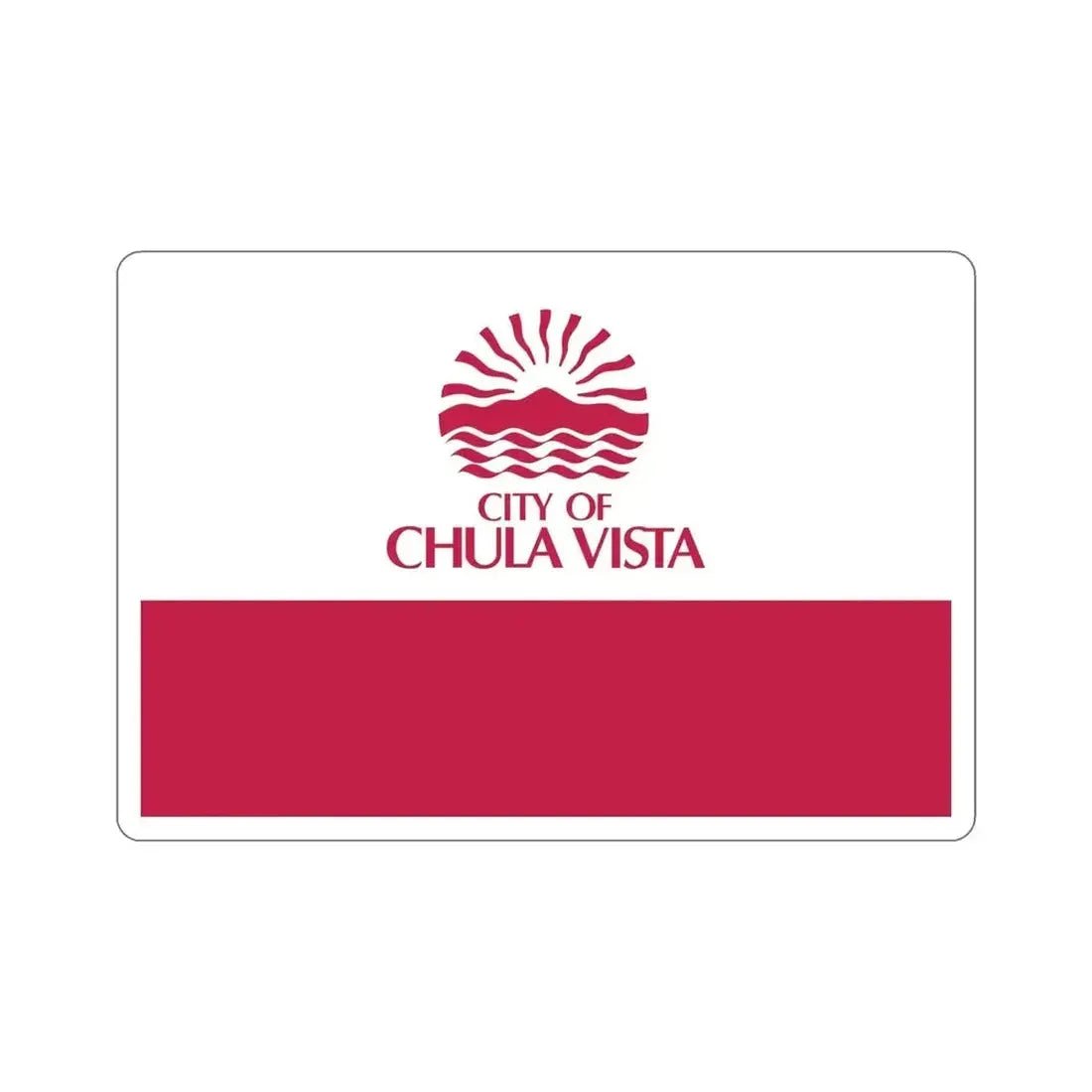 Flag of Chula Vista California USA STICKER Vinyl Die-Cut Decal - The Sticker Space