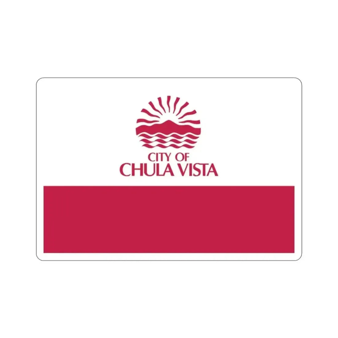 Flag of Chula Vista California USA STICKER Vinyl Die-Cut Decal - The Sticker Space