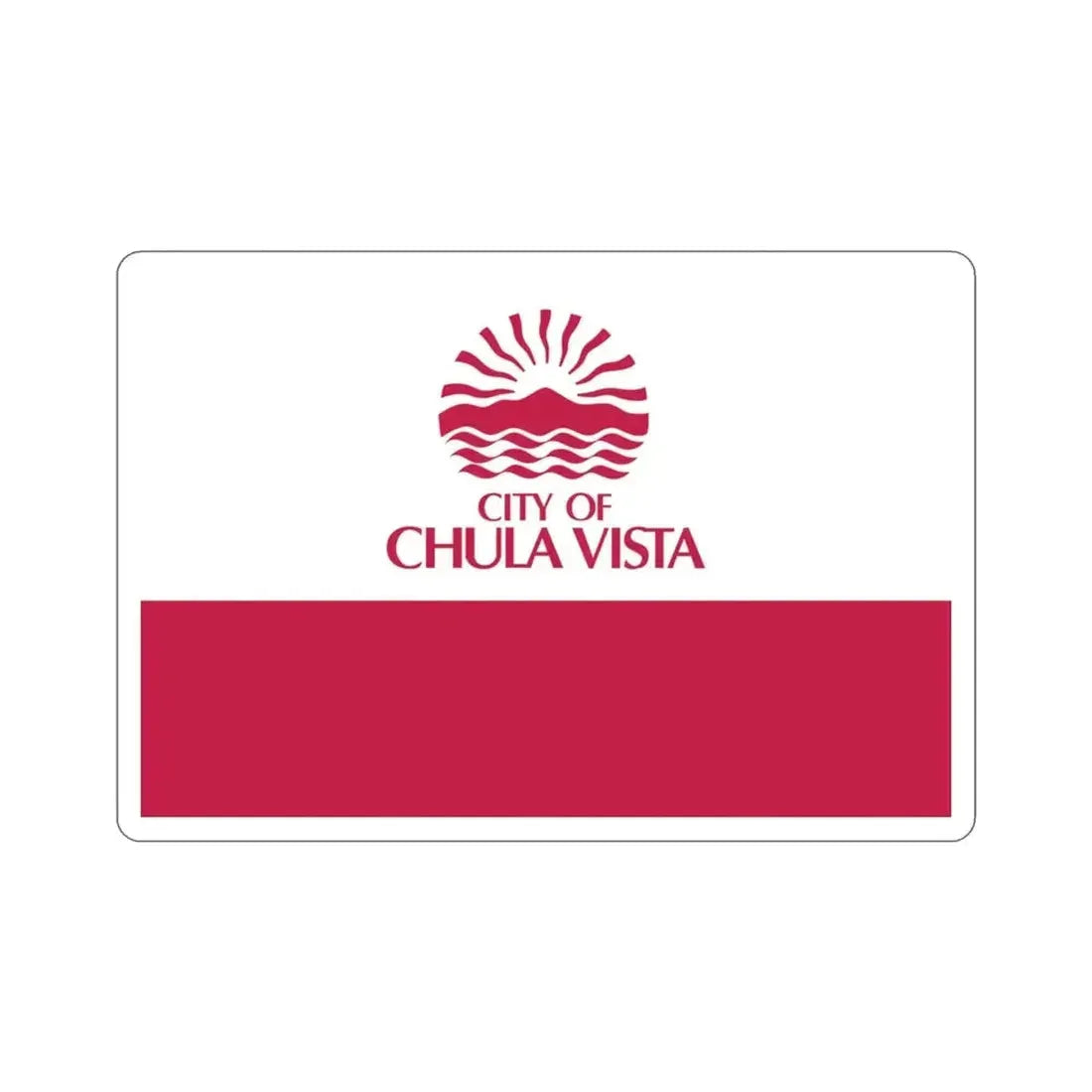 Flag of Chula Vista California USA STICKER Vinyl Die-Cut Decal - The Sticker Space