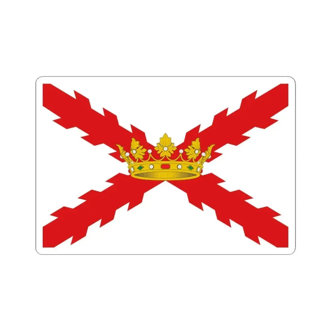 Flag of Chuquisaca  Sucre (Bolivia) STICKER Vinyl Kiss-Cut Decal 4 Inch White - The Sticker Space