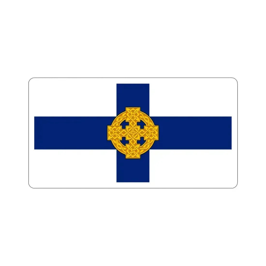 Flag of Church in Wales STICKER Vinyl Die-Cut Decal 3 Inch - The Sticker Space