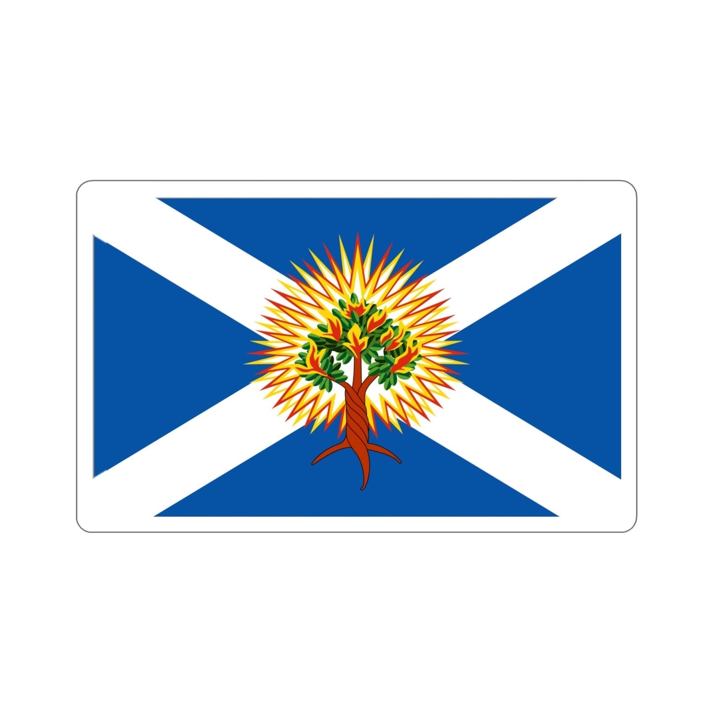 Flag of Church of Scotland STICKER Vinyl Die-Cut Decal-4 Inch-The Sticker Space