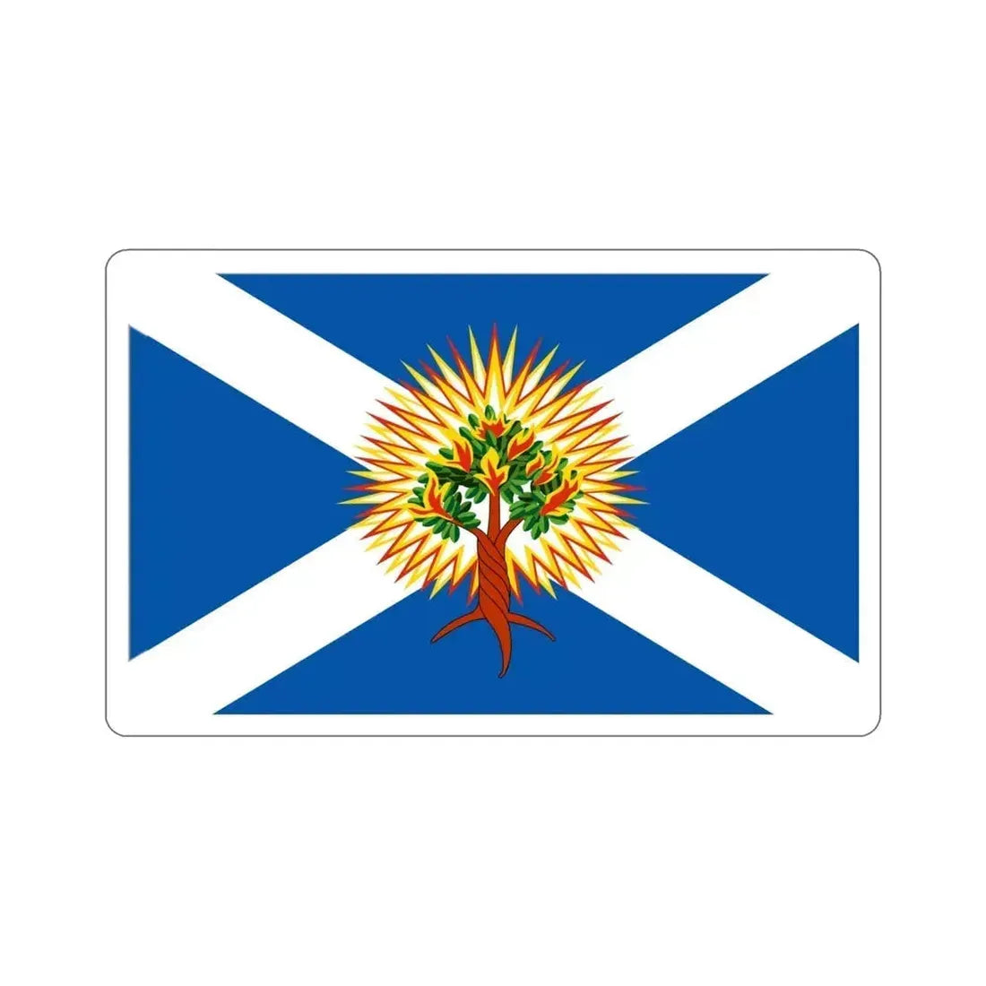 Flag of Church of Scotland STICKER Vinyl Die-Cut Decal 4 Inch - The Sticker Space