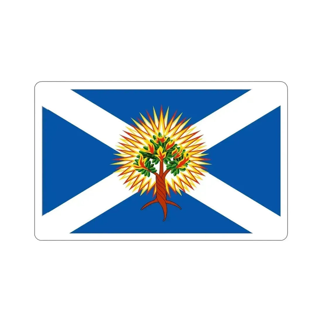 Flag of Church of Scotland STICKER Vinyl Die-Cut Decal 5 Inch - The Sticker Space