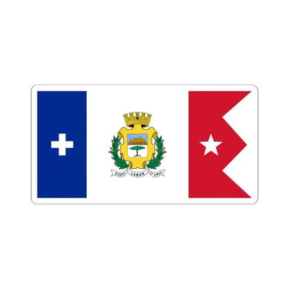 Flag of Cienfuegos Cuba (Cuba) STICKER Vinyl Kiss-Cut Decal 6 Inch White - The Sticker Space