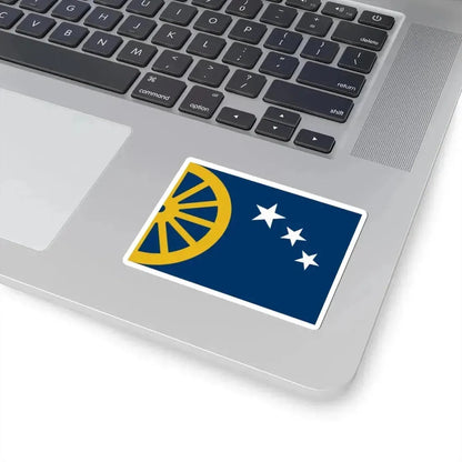 Flag of Cimarron Kansas (United States) STICKER Vinyl Kiss-Cut Decal - The Sticker Space