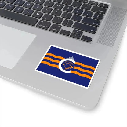 Flag of Cincinnati Ohio FC Cincinnati version inverse (United States) STICKER Vinyl Kiss-Cut Decal - The Sticker Space