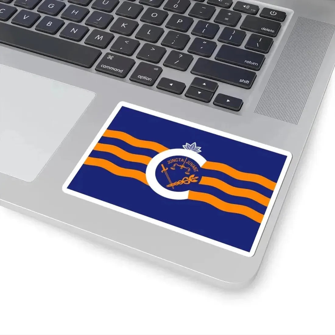 Flag of Cincinnati Ohio FC Cincinnati version inverse (United States) STICKER Vinyl Kiss-Cut Decal - The Sticker Space