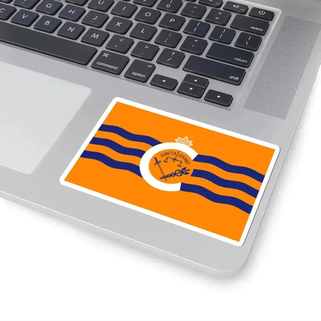 Flag of Cincinnati Ohio FC Cincinnati version (United States) STICKER Vinyl Kiss-Cut Decal - The Sticker Space