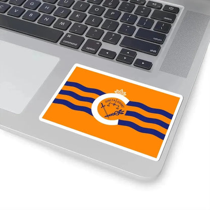 Flag of Cincinnati Ohio FC Cincinnati version (United States) STICKER Vinyl Kiss-Cut Decal - The Sticker Space