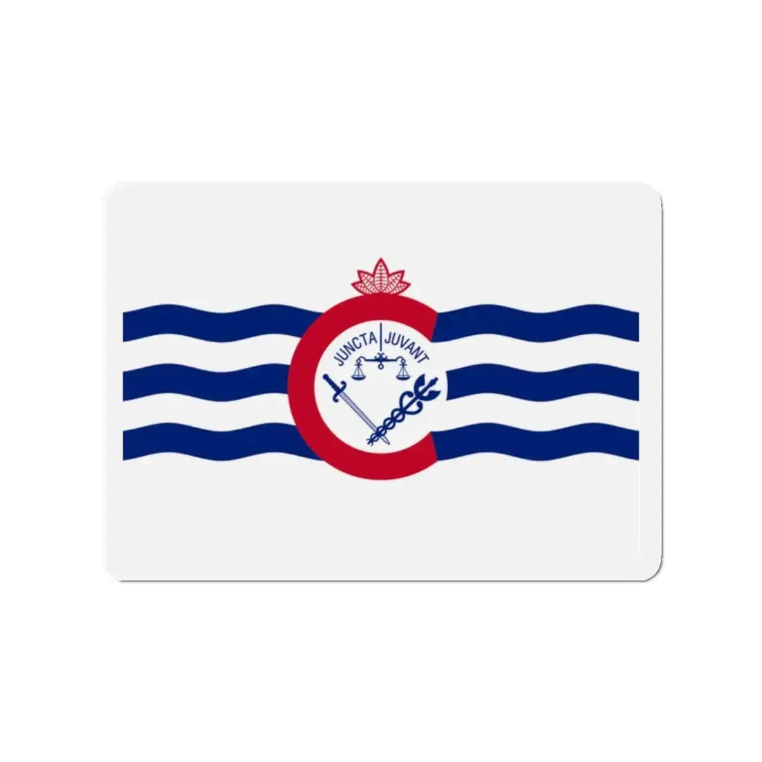 Flag of Cincinnati Ohio - Refrigerator Magnet 2 Inch - The Sticker Space