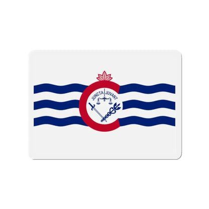 Flag of Cincinnati Ohio - Refrigerator Magnet 2 Inch - The Sticker Space