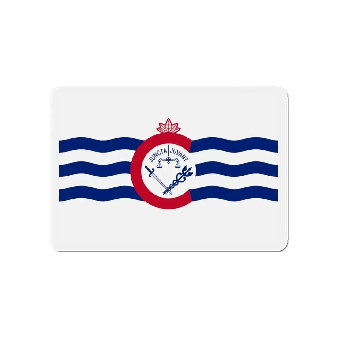 Flag of Cincinnati Ohio - Refrigerator Magnet 4 Inch - The Sticker Space