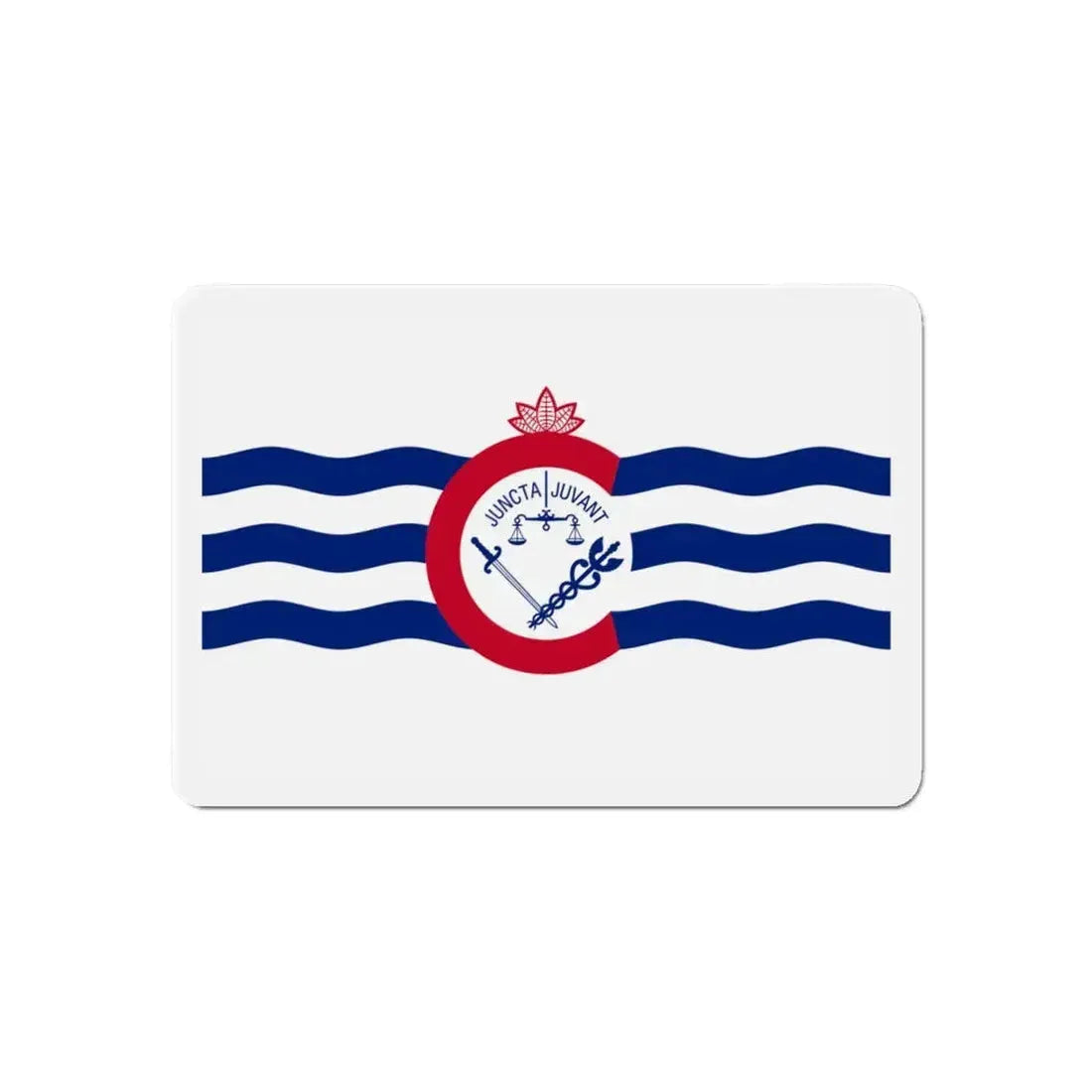 Flag of Cincinnati Ohio - Refrigerator Magnet 6 Inch - The Sticker Space