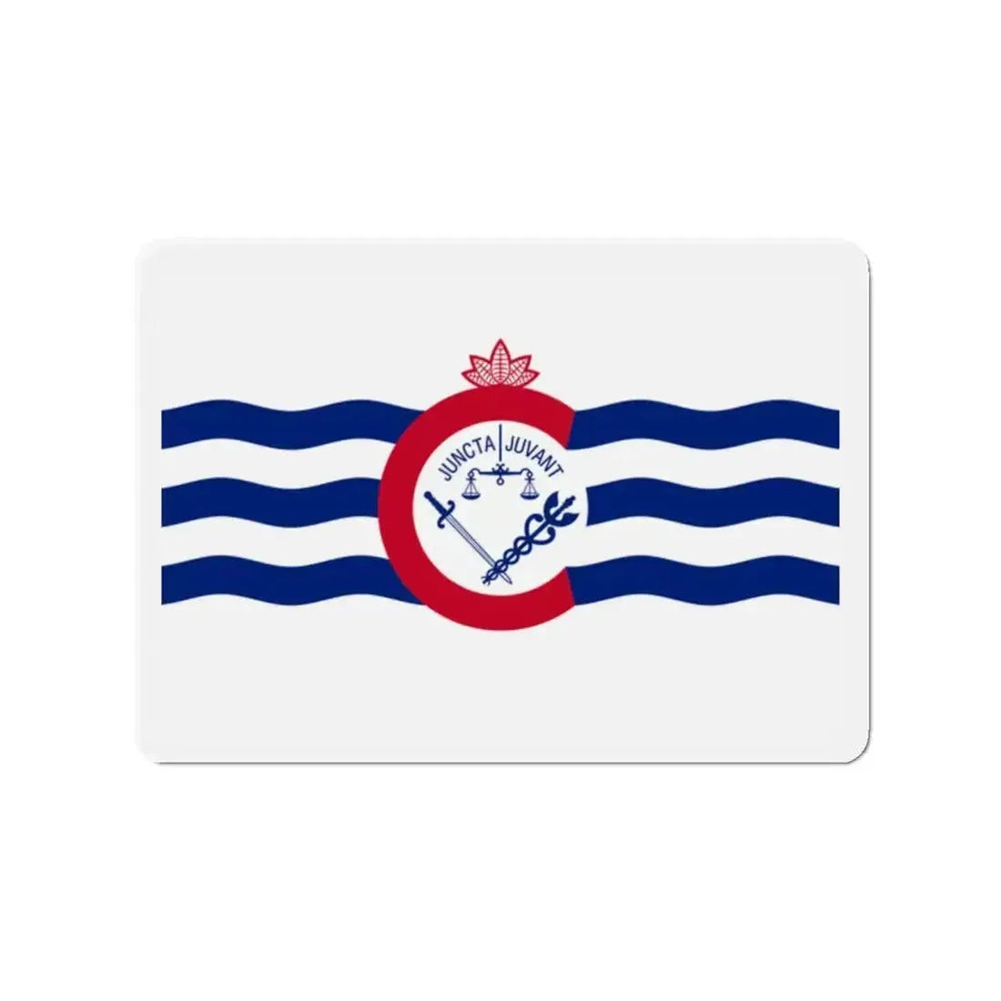 Flag of Cincinnati Ohio - Refrigerator Magnet - The Sticker Space