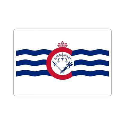 Flag of Cincinnati Ohio (United States) STICKER Vinyl Kiss-Cut Decal 3 Inch White - The Sticker Space