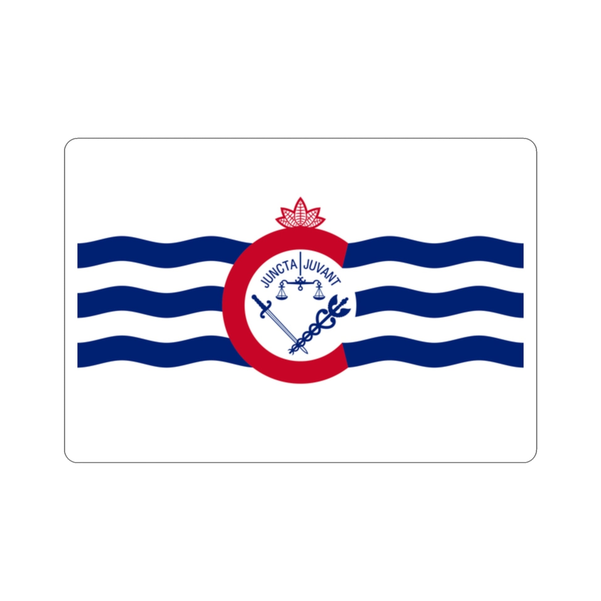 Flag of Cincinnati Ohio USA STICKER Vinyl Die-Cut Decal-2 Inch-The Sticker Space