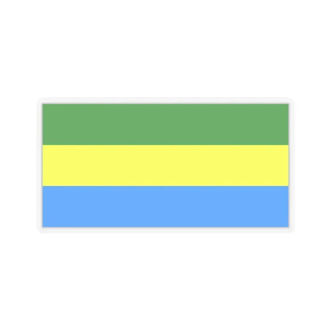 Flag of City of Bandung Indonesia - STICKER Vinyl Kiss-Cut Decal 3 Inch Transparent - The Sticker Space