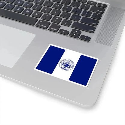 Flag of City of Grand Rapids Michigan (United States) STICKER Vinyl Kiss-Cut Decal - The Sticker Space
