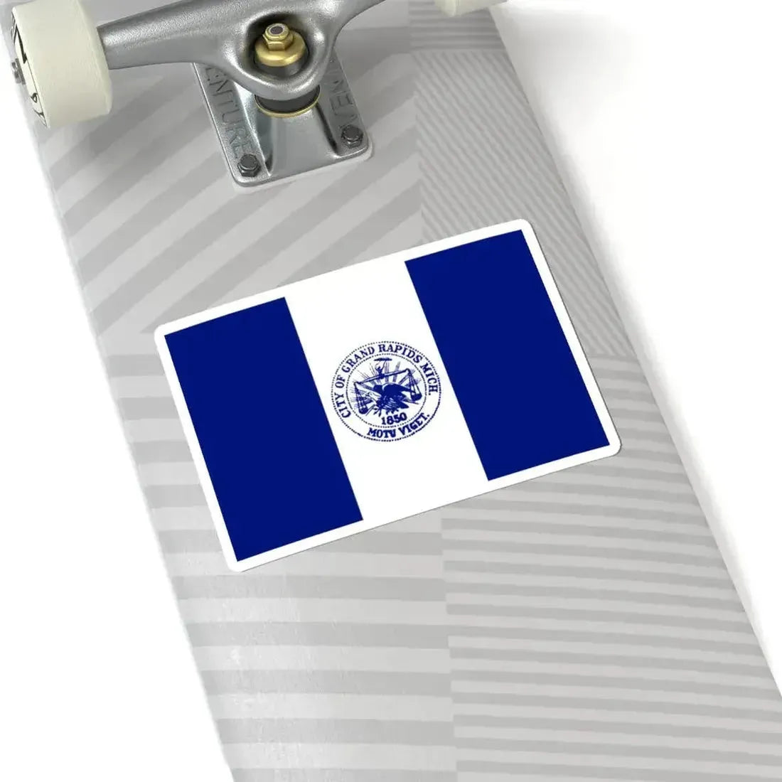 Flag of City of Grand Rapids Michigan (United States) STICKER Vinyl Kiss-Cut Decal - The Sticker Space