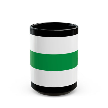 Flag of City of Groningen the capital of the province of Groningen Netherlands - Black Coffee Mug-15oz-The Sticker Space