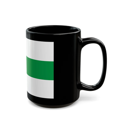 Flag of City of Groningen the capital of the province of Groningen Netherlands - Black Coffee Mug-The Sticker Space