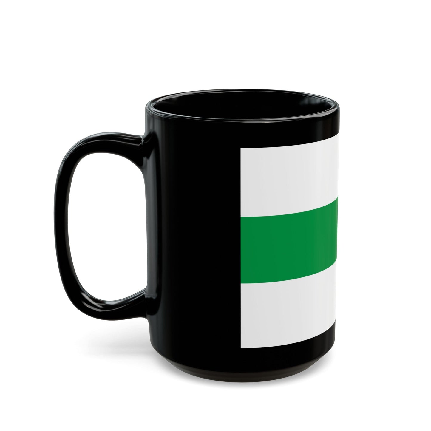 Flag of City of Groningen the capital of the province of Groningen Netherlands - Black Coffee Mug-The Sticker Space