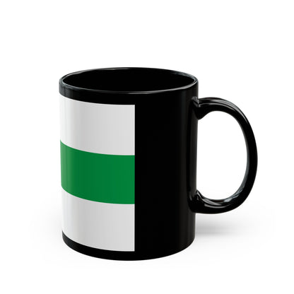 Flag of City of Groningen the capital of the province of Groningen Netherlands - Black Coffee Mug-The Sticker Space