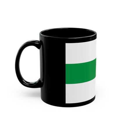 Flag of City of Groningen the capital of the province of Groningen Netherlands - Black Coffee Mug-The Sticker Space