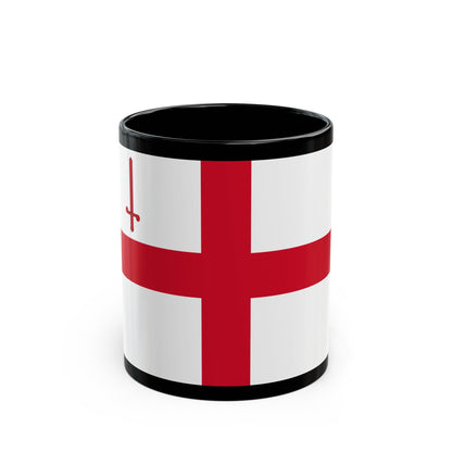 Flag of City of London UK - Black Coffee Mug-11oz-The Sticker Space