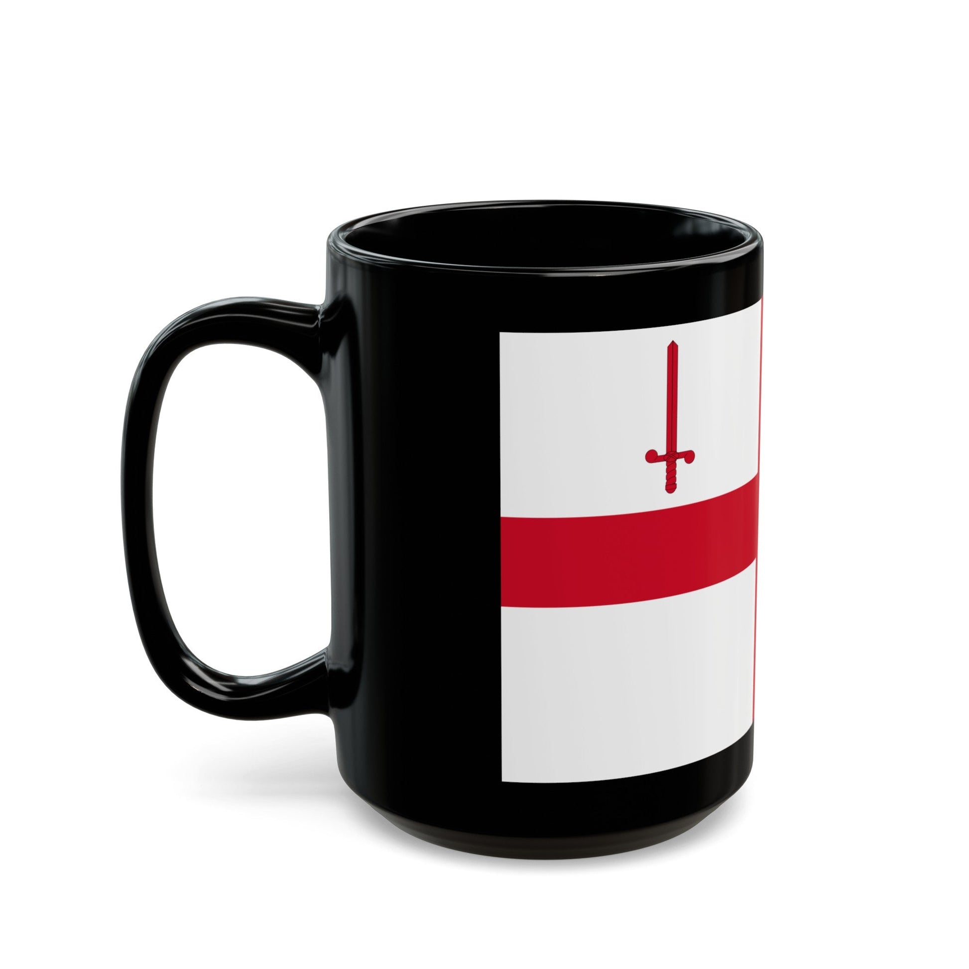 Flag of City of London UK - Black Coffee Mug-The Sticker Space