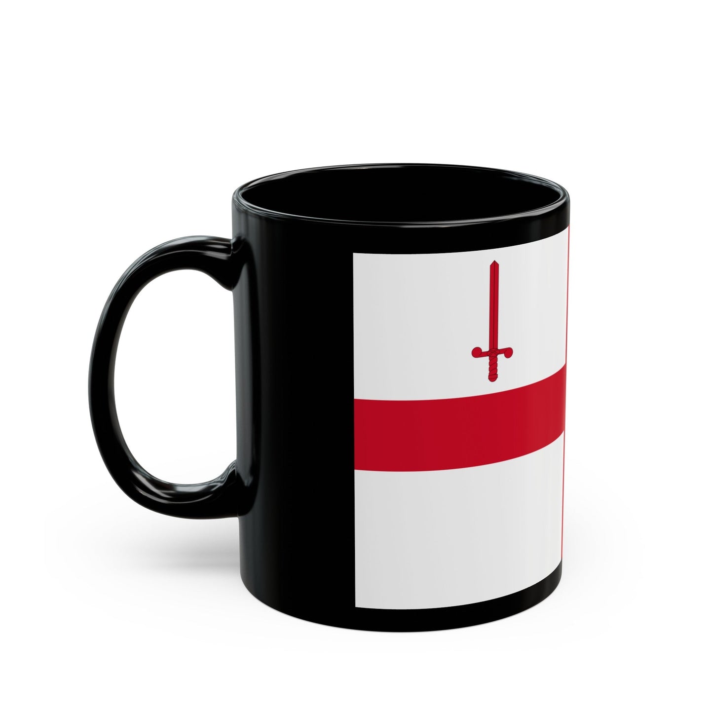 Flag of City of London UK - Black Coffee Mug-The Sticker Space