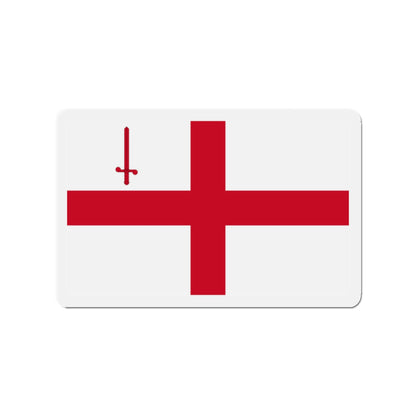 Flag of City of London UK - Die-Cut Magnet-2" x 2"-The Sticker Space